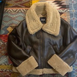 Zara Faux Shearling jacket